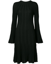 Черное шерстяное платье от Oscar de la Renta