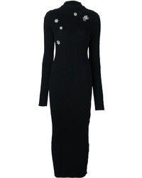 Черное шерстяное платье от Preen by Thornton Bregazzi