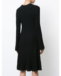 Черное шерстяное платье от Oscar de la Renta