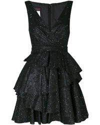 Черное шерстяное платье от Talbot Runhof