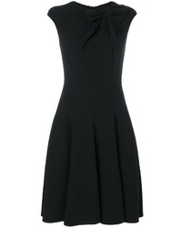 Черное шерстяное платье от Talbot Runhof