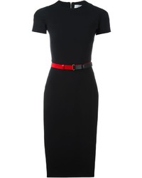 Черное шерстяное платье от Victoria Beckham