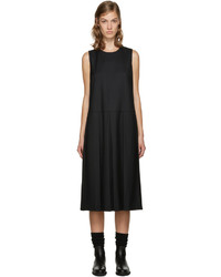 Черное шерстяное платье от YMC