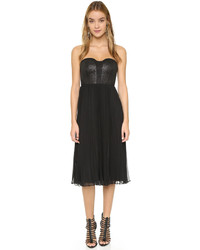 Черное шифоновое коктейльное платье от 4.collective