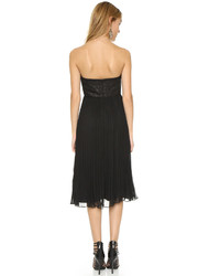 Черное шифоновое коктейльное платье от 4.collective