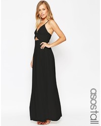 Черное шифоновое платье-макси от Asos