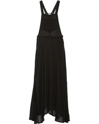 Черное шифоновое платье-макси от Etoile Isabel Marant