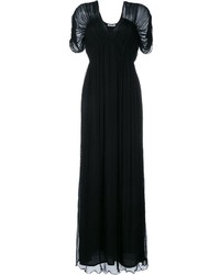 Черное шифоновое платье-макси от Mes Demoiselles
