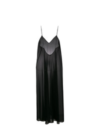 Черное шифоновое платье-макси от Oseree
