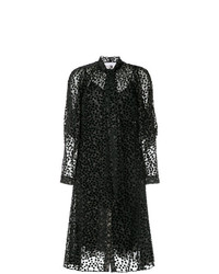 Черное шифоновое платье-миди от Tamuna Ingorokva