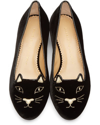 Черные балетки от Charlotte Olympia