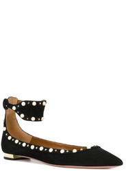 Черные балетки от Aquazzura
