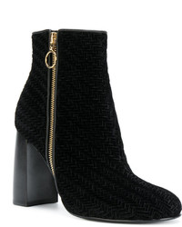 Черные бархатные ботильоны от Stella McCartney