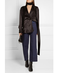 Черные бархатные ботильоны от Stella McCartney