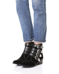 Черные бархатные ботильоны от Toga Pulla