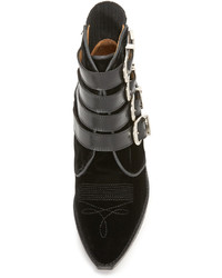 Черные бархатные ботильоны от Toga Pulla