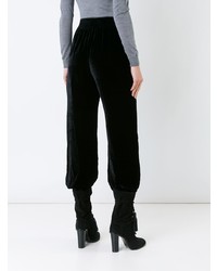 Женские черные бархатные брюки-галифе от Nehera