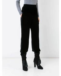 Женские черные бархатные брюки-галифе от Nehera