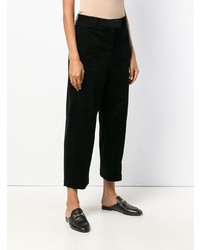 Женские черные бархатные брюки-галифе от Brag-Wette