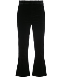 Женские черные бархатные брюки от Frame