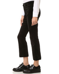 Женские черные бархатные брюки от Frame