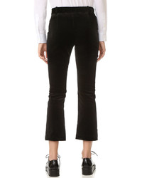 Женские черные бархатные брюки от Frame