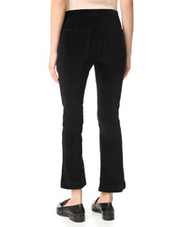 Женские черные бархатные брюки от 3x1