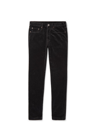 Мужские черные бархатные джинсы от Massimo Alba