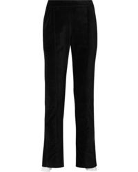 Женские черные бархатные классические брюки от Rosie Assoulin