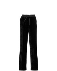 Женские черные бархатные спортивные штаны от P.A.R.O.S.H.
