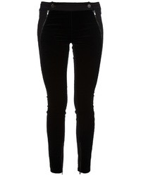 Черные бархатные узкие брюки от Stella McCartney