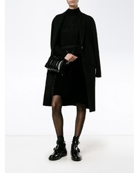 Женские черные бархатные шорты-бермуды от Rick Owens