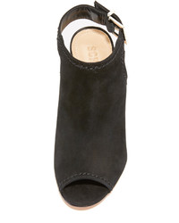 Женские черные босоножки из нубука от Schutz