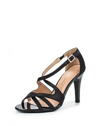 Черные босоножки на каблуке от Anesia