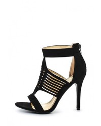 Черные босоножки на каблуке от Anne Michelle