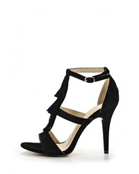Черные босоножки на каблуке от Anne Michelle