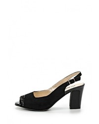 Черные босоножки на каблуке от Ascalini