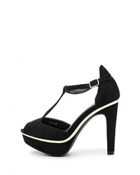 Черные босоножки на каблуке от Benini