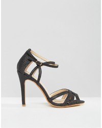 Черные босоножки на каблуке от True Decadence