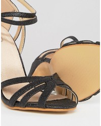 Черные босоножки на каблуке от True Decadence