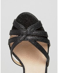 Черные босоножки на каблуке от True Decadence