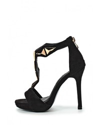 Черные босоножки на каблуке от Chic Nana