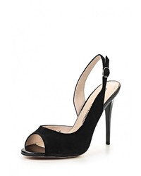 Черные босоножки на каблуке от Elche
