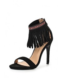 Черные босоножки на каблуке от Fiori&amp;Spine