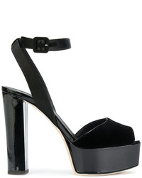 Черные босоножки на каблуке от Giuseppe Zanotti Design