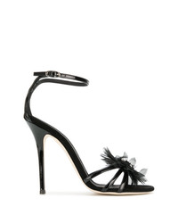 Черные босоножки на каблуке от Giuseppe Zanotti Design
