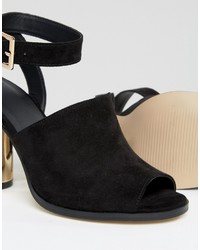 Черные босоножки на каблуке от Asos