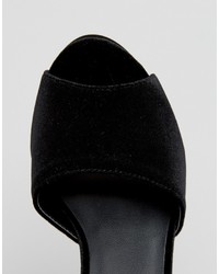 Черные босоножки на каблуке от Asos