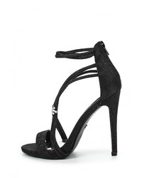 Черные босоножки на каблуке от Ideal