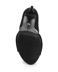 Черные босоножки на каблуке от Ideal